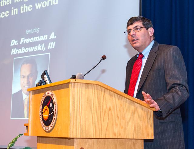 NASA image: Dr. Freeman Hrabowski, III, MLK Celebration; Center Director Chr